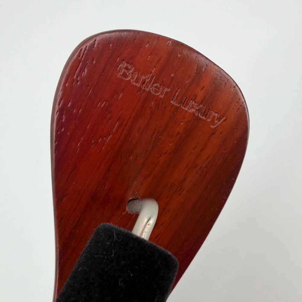 Butler Luxury Tailor Made Suit Hanger Wooden Velvet Trouser Bar Wide Shoulder